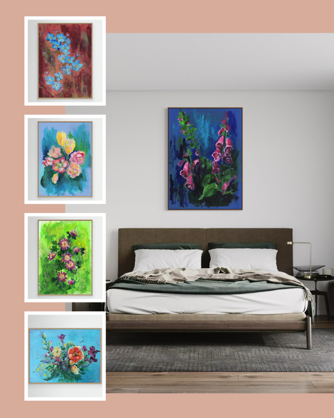 BLOEMENSCHILDERIJEN - Ingelijste Canvas Art Prints