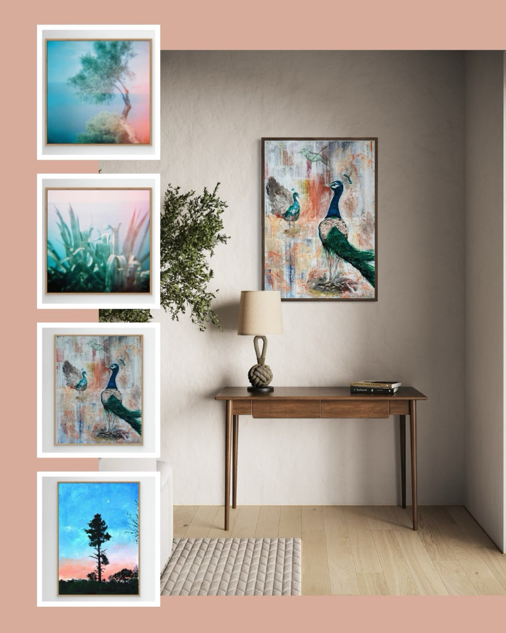 DREAMING OF PLACES - Ingelijste Canvas Art Prints