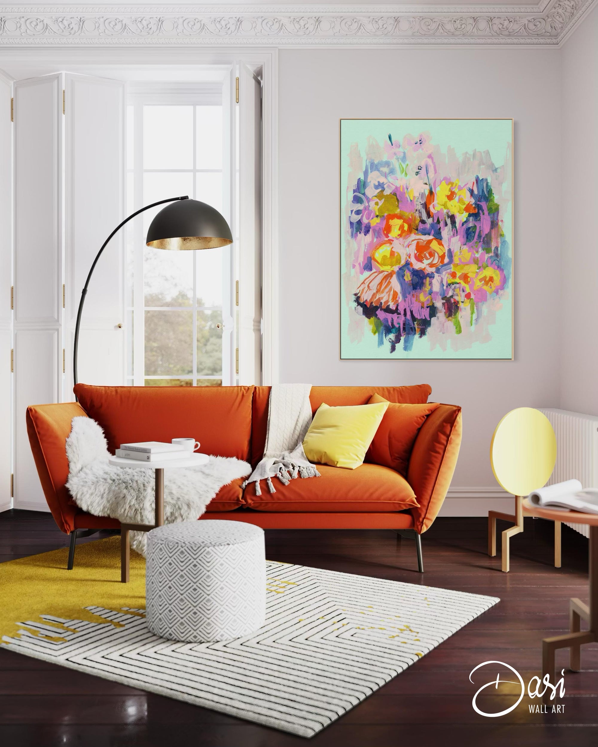 ‘Spring Vibes’ Painting - Framed Canvas Art Print