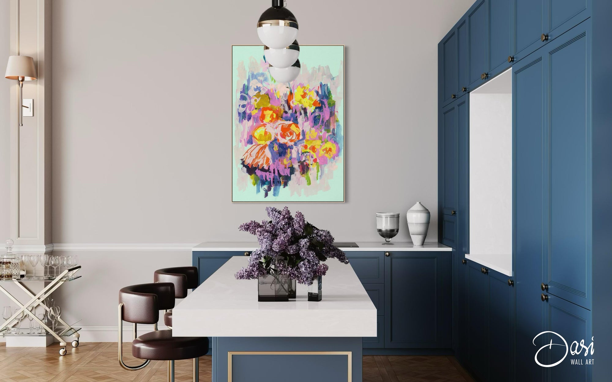 ‘Spring Vibes’ Painting - Framed Canvas Art Print