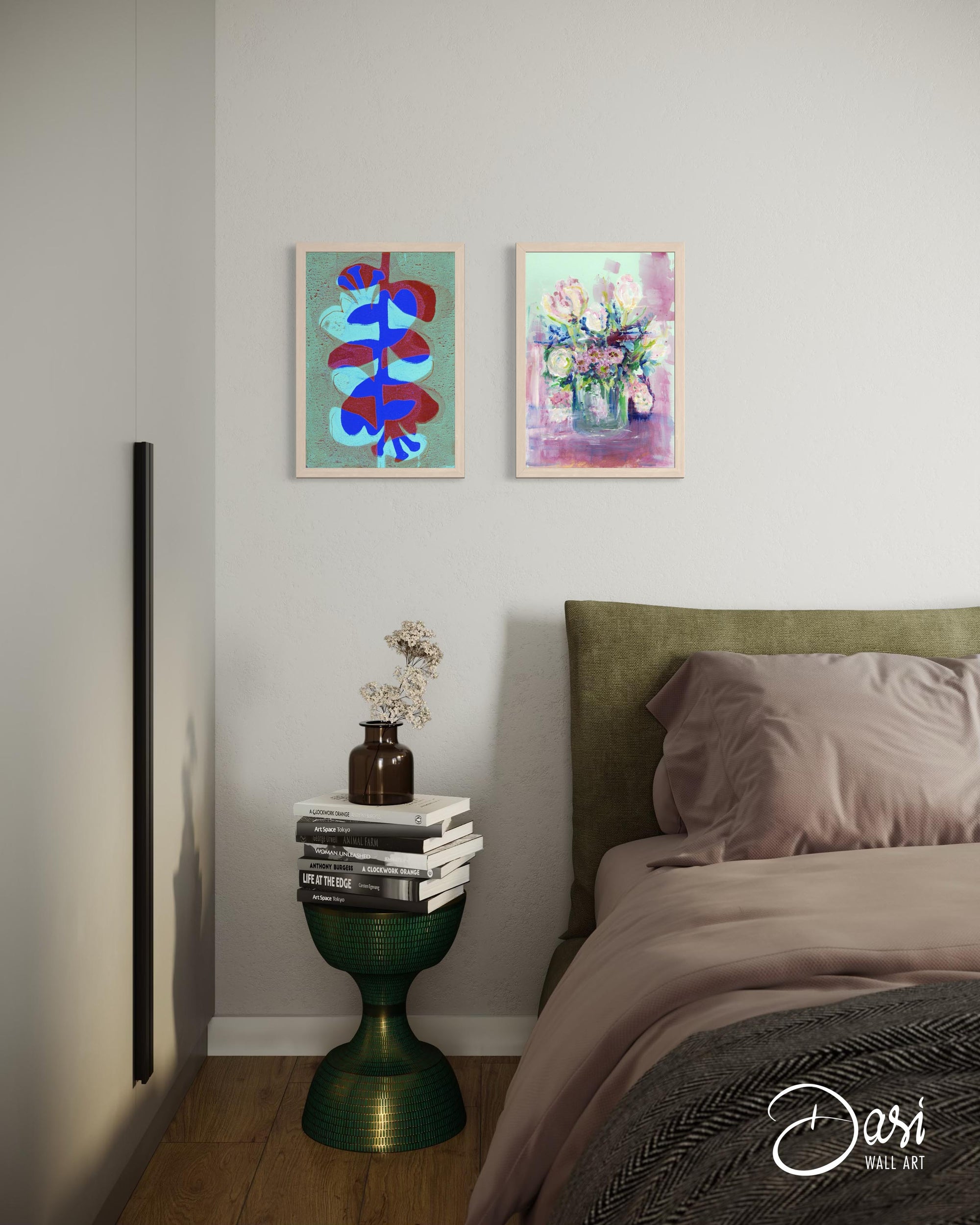 ‘Soft Spring Flowers’ Painting - Framed Fine Art Paper Print
