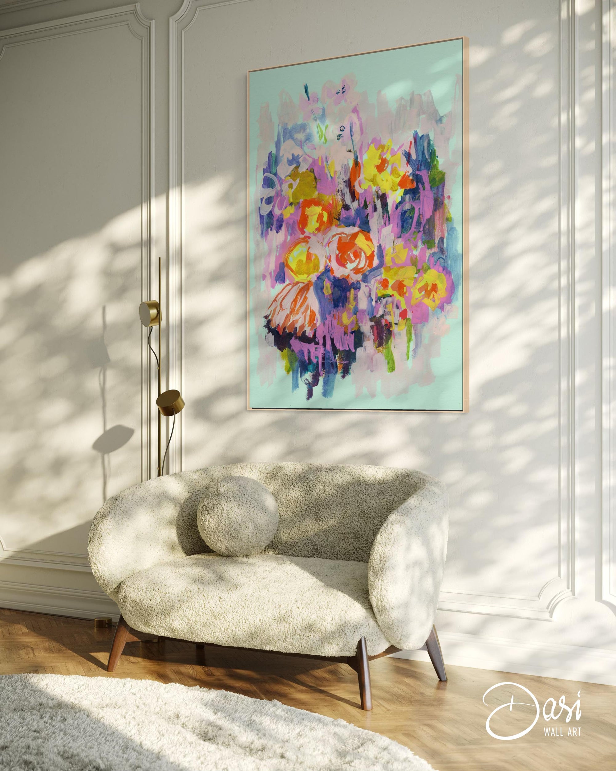 ‘Spring Vibes’ Painting - Framed Canvas Art Print