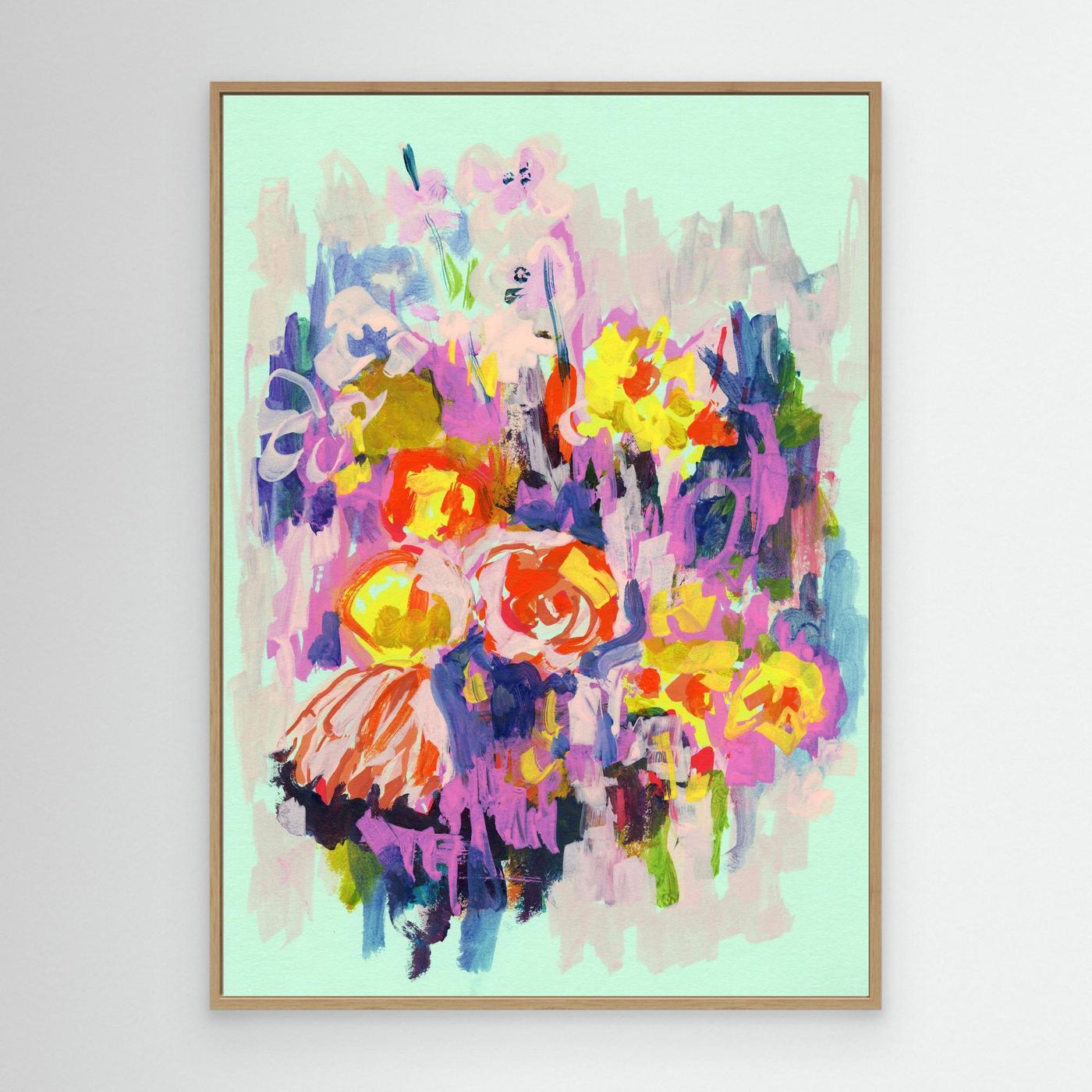 'Spring Vibes' Painting - Framed Canvas Art Print