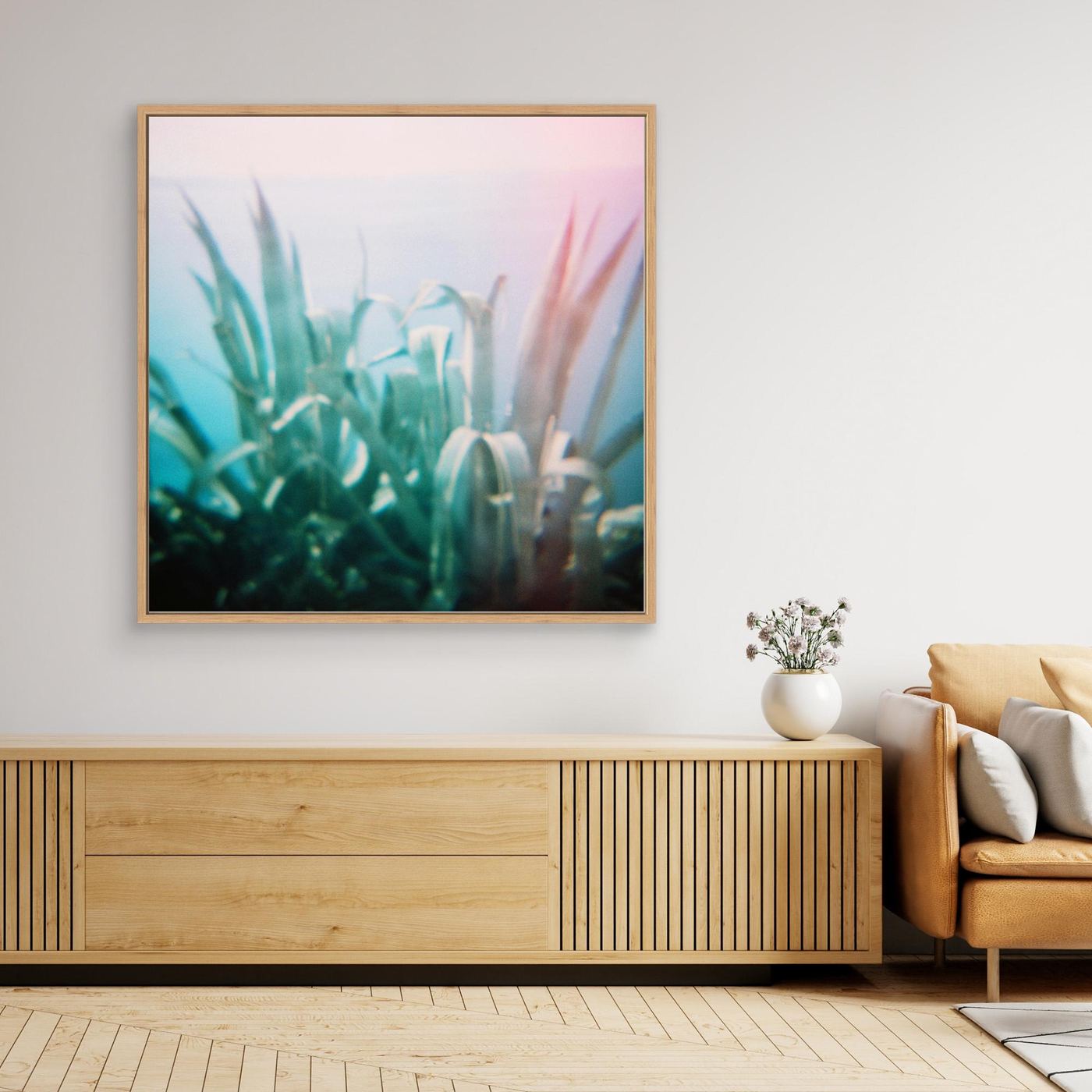 'Dreaming of places | Agave' Photo Art - Framed Canvas Art Print