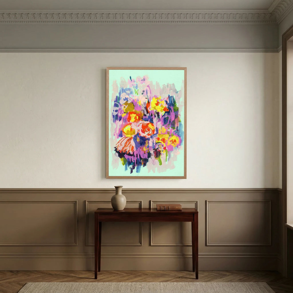 ‘Spring Vibes’ Schilderij Bloemen - Ingelijste Fine Art Paper Print