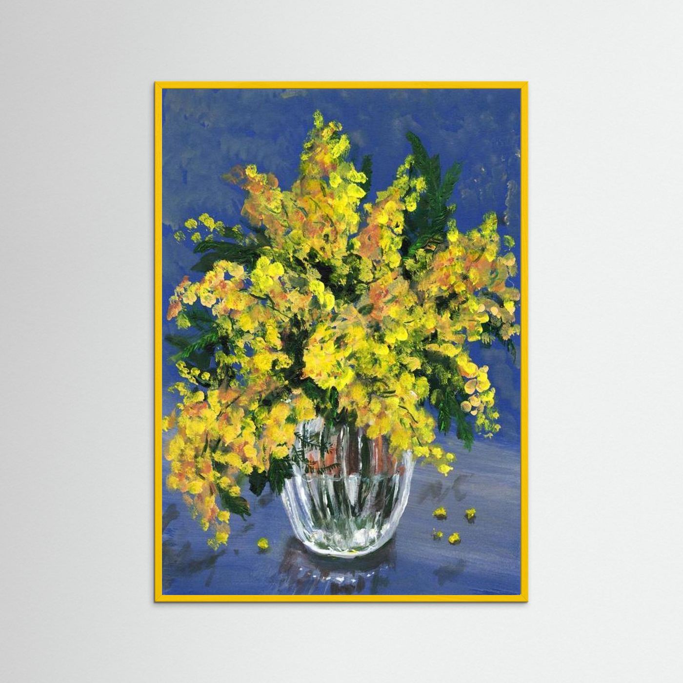 Painting 'Mimosa' - Framed Fine Art Paper Print