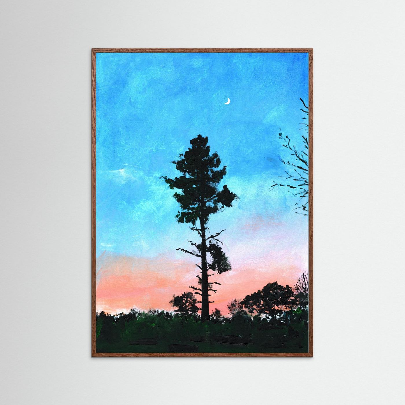 'Moon' Painting - Framed Fine Art Paper Print