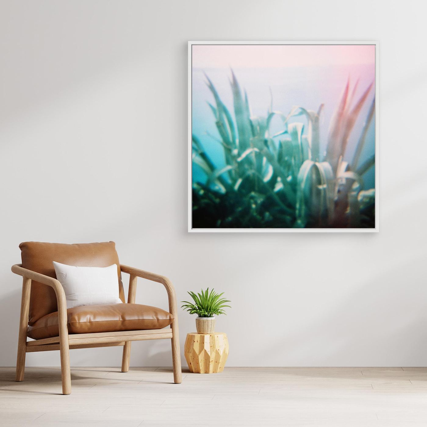 'Dreaming of places | Agave' Photo Art - Framed Canvas Art Print