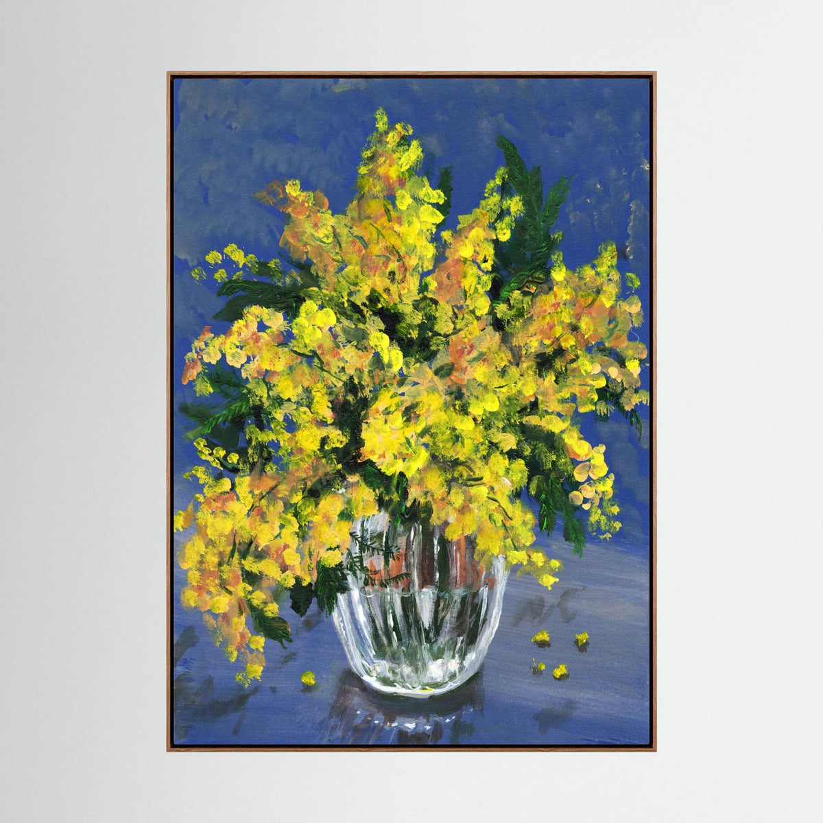 Painting 'Mimosa' - Framed Canvas Art print
