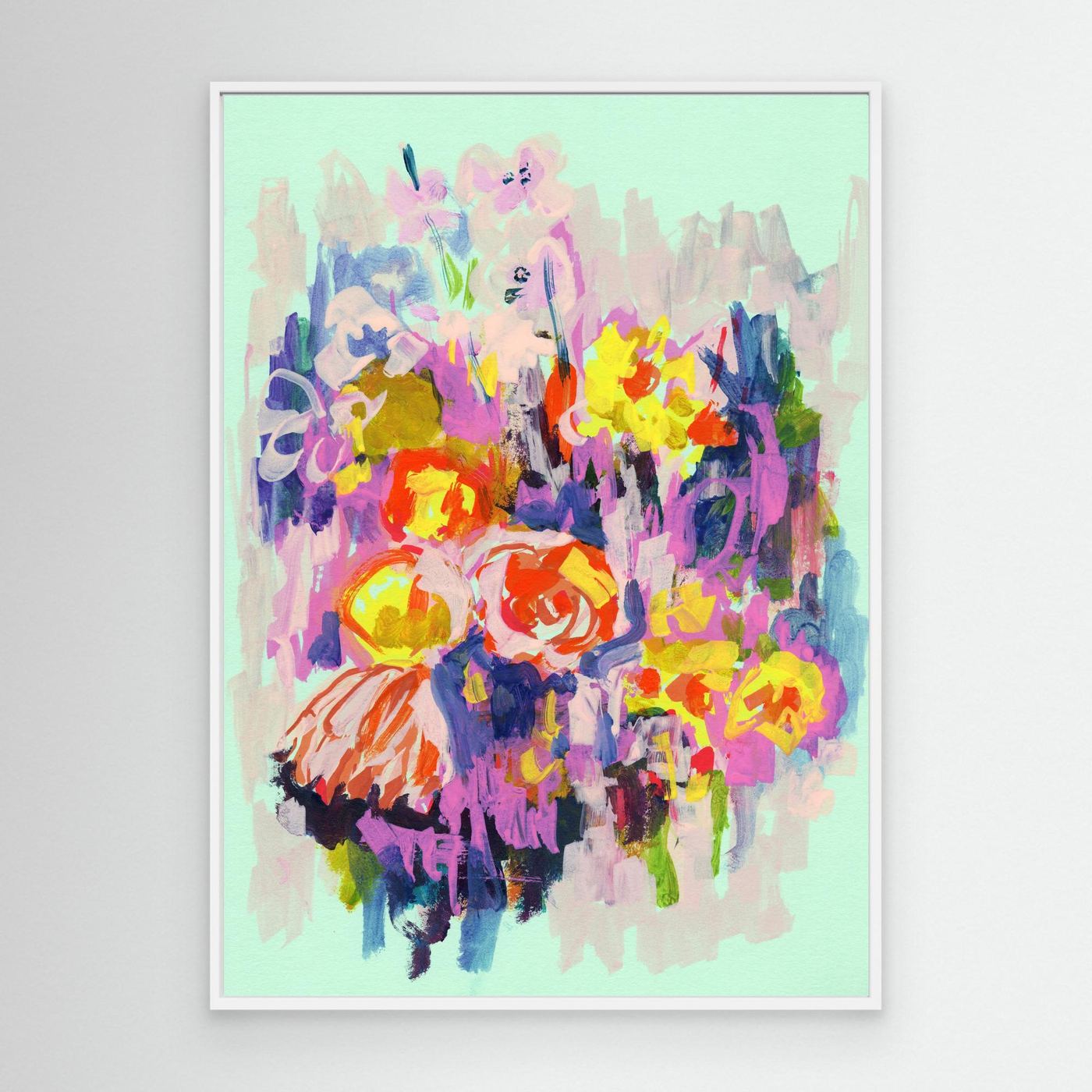 'Spring Vibes' Painting - Framed Canvas Art Print